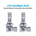 2X 9012 HIR2 LED Headlight Bulbs for Toyota Corolla ZRE182R (2017–2019)