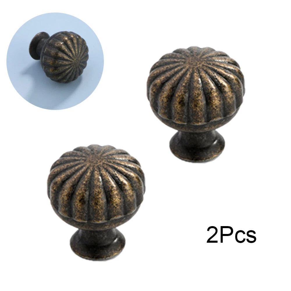 2X Vintage Door Knob Pull Handle for Kitchen Cupboard Cabinet Hardware
