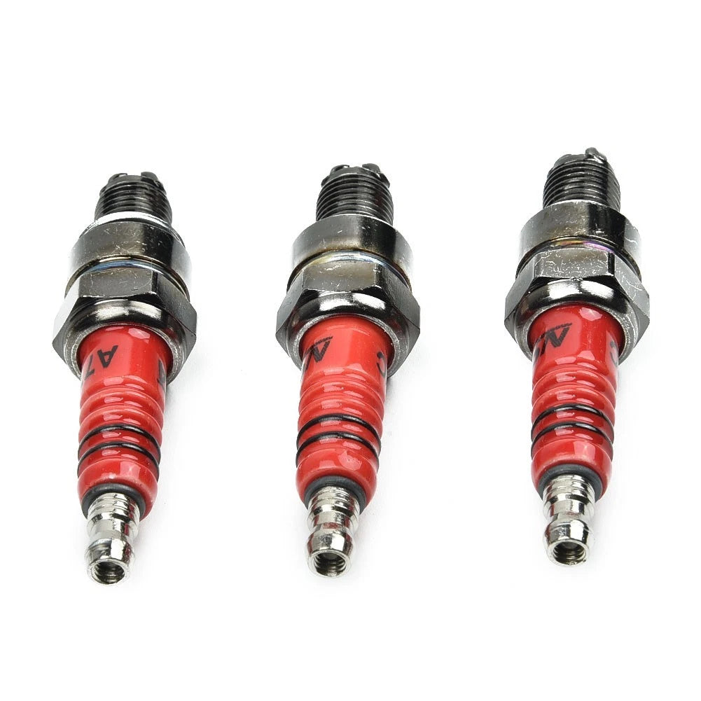 3pcs Spark A7TJC 3 Electrode GY6125CC for Moped Scooter