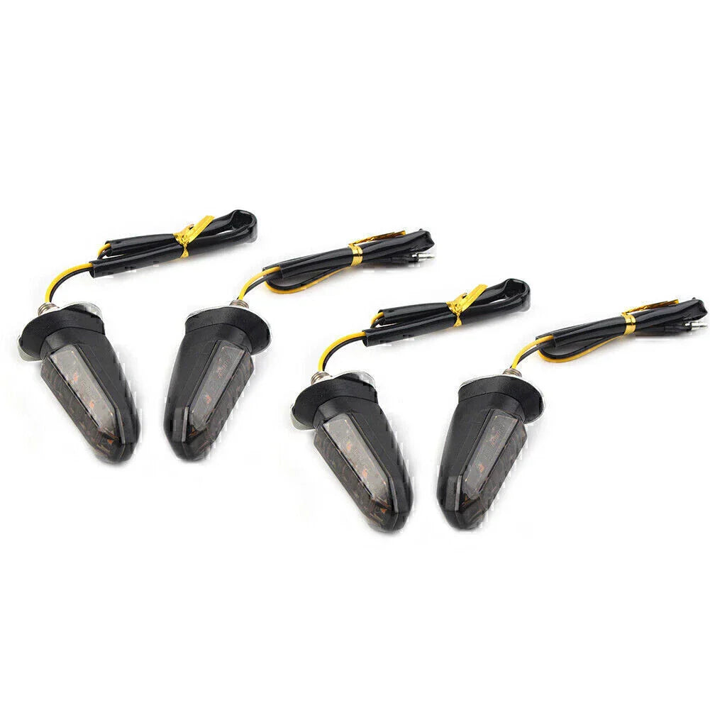 Smoke LED Turn Signal Indicator Lights for Universal Motorcycle