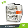 Front Headlamp for Ford E150 E250 E350 E450 (2008–2014) Left Side Clear Lens