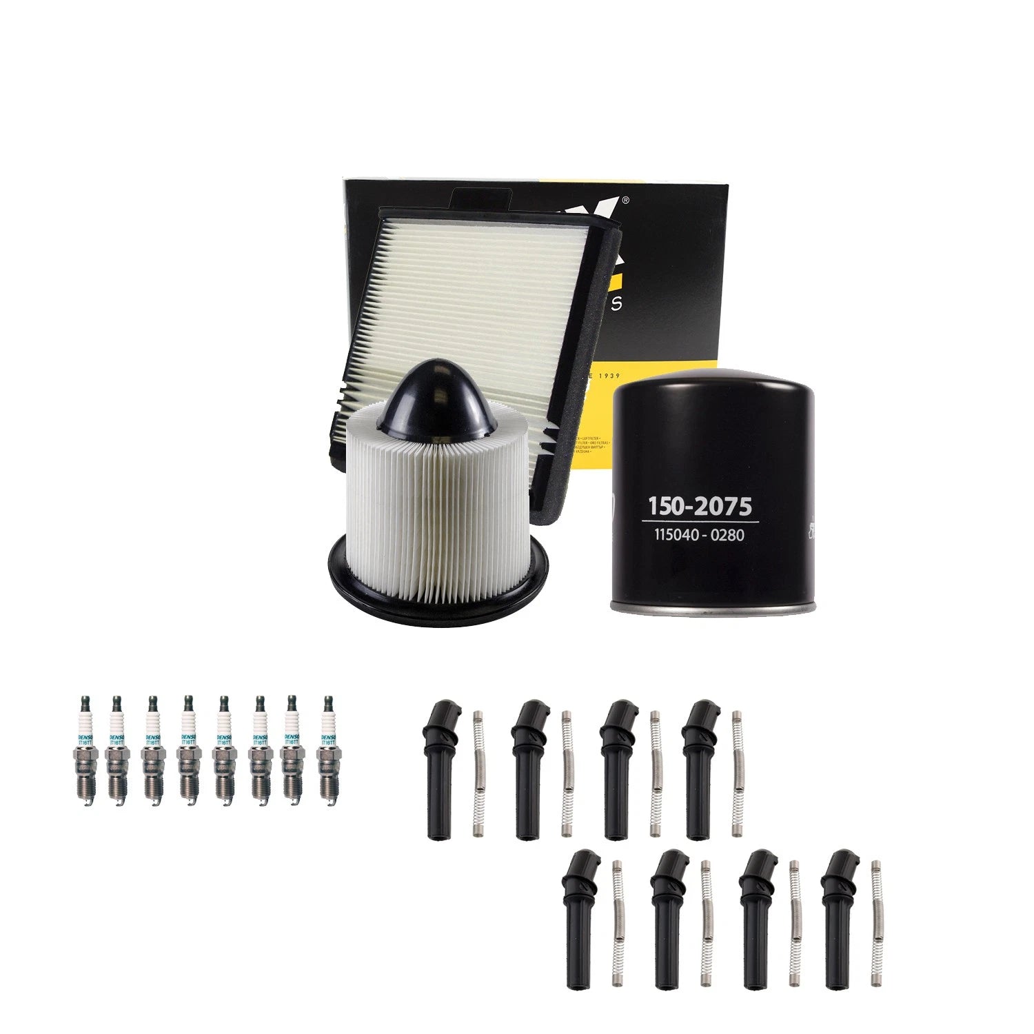 Tune Up Kit with 8 Spark Plugs & Boots for Ford Expedition F-150 F-250