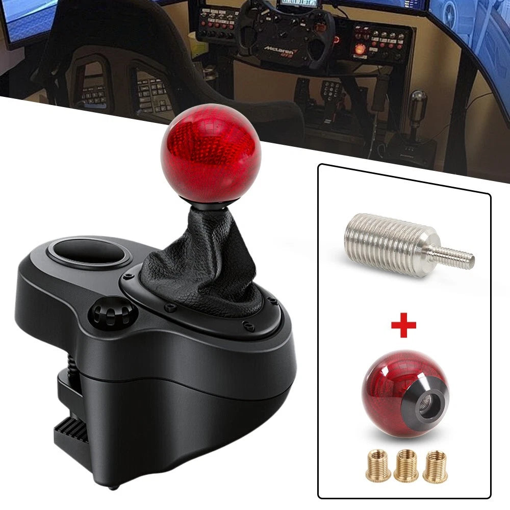 Red Carbon Fiber Shift Knob for Logitech G27 G29 G920 G923