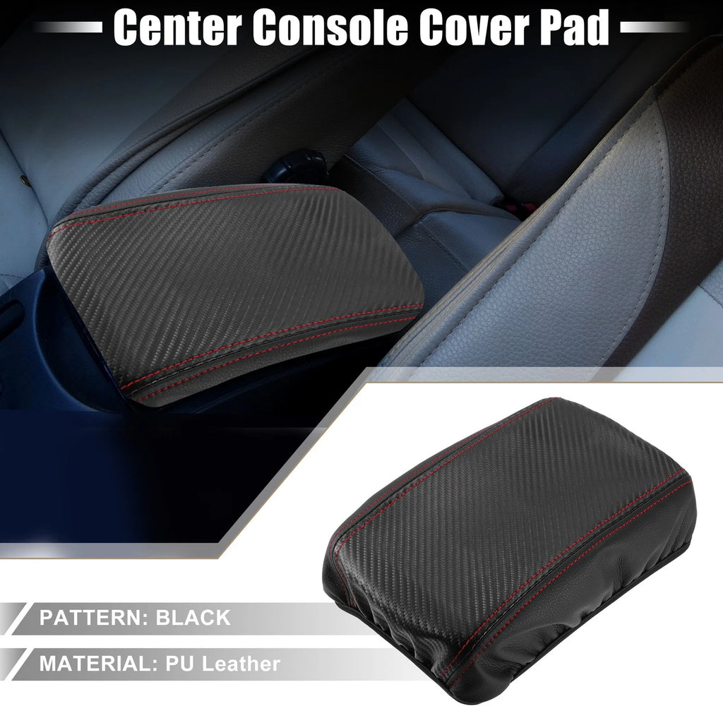 Armrest Seat Box Cover for Toyota Corolla (Carbon Fiber, Black)