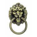 10X Vintage Lion Head Pull Handle Ring Knob for Cabinet Drawer (Antique)