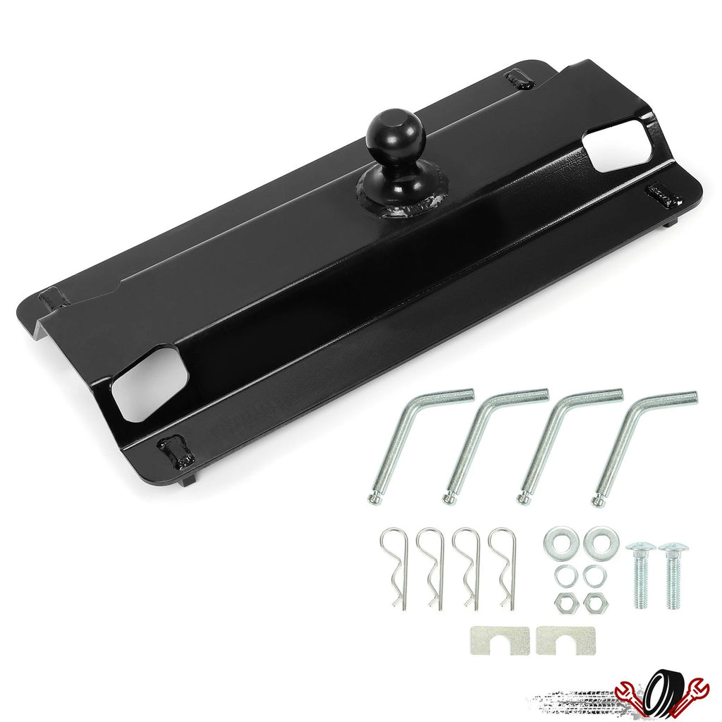 Gooseneck Hitch Plate Ball Adapter for Fifth Wheel Trailer (25)