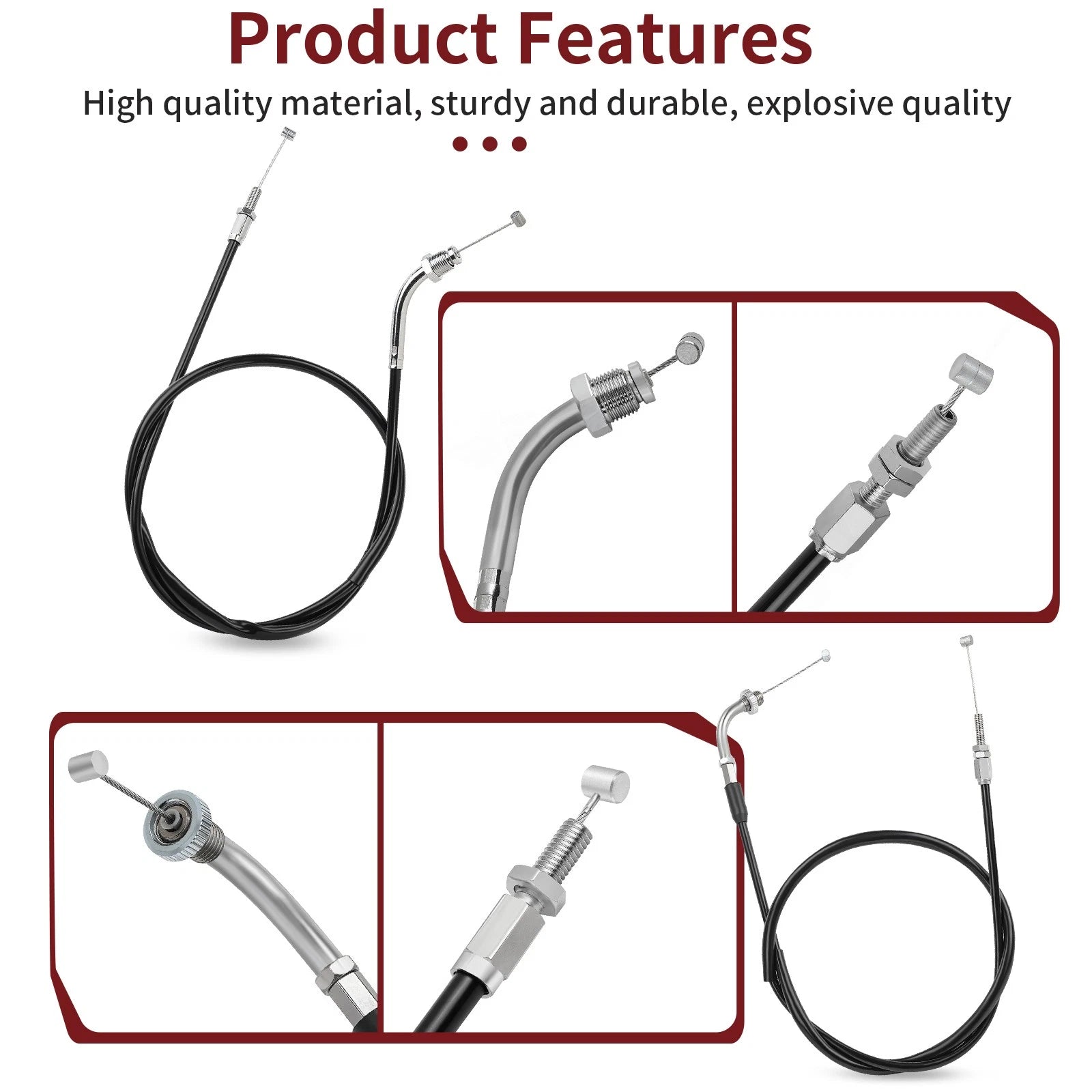 Throttle Cable Push & Pull Set for Honda VTX1300 (2004-2009)