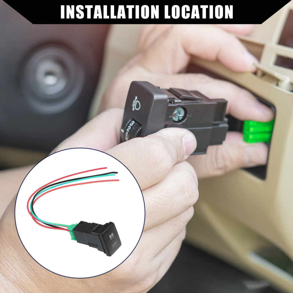 Reverse Lights Push Button Switch Set for Toyota Landcruiser 4Runner  Blue LED