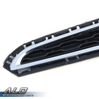 Front Bumper Upper Grille for Chevrolet Cruze (2015) Chrome & Black