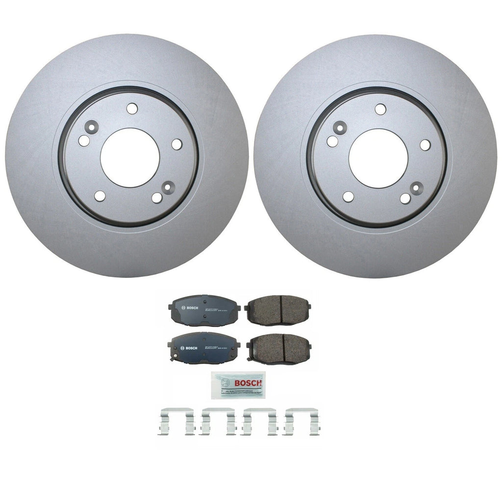 Front Brake Kit 300mm Disc Rotors & Semi-Metallic Pads for Kia Forte Koup (2010–2013)