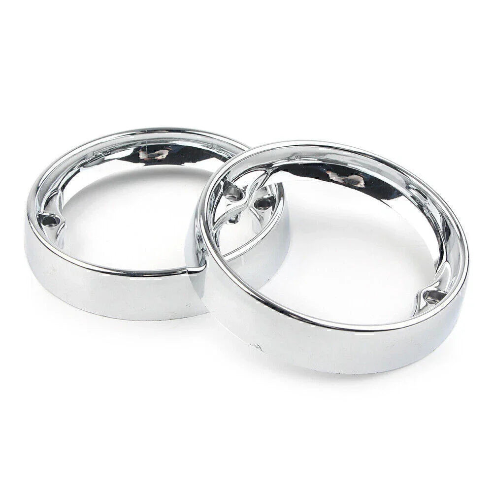 Chrome Deep Dish Turn Signal Bezels  for Harley Road King FLHR (1994-2023)