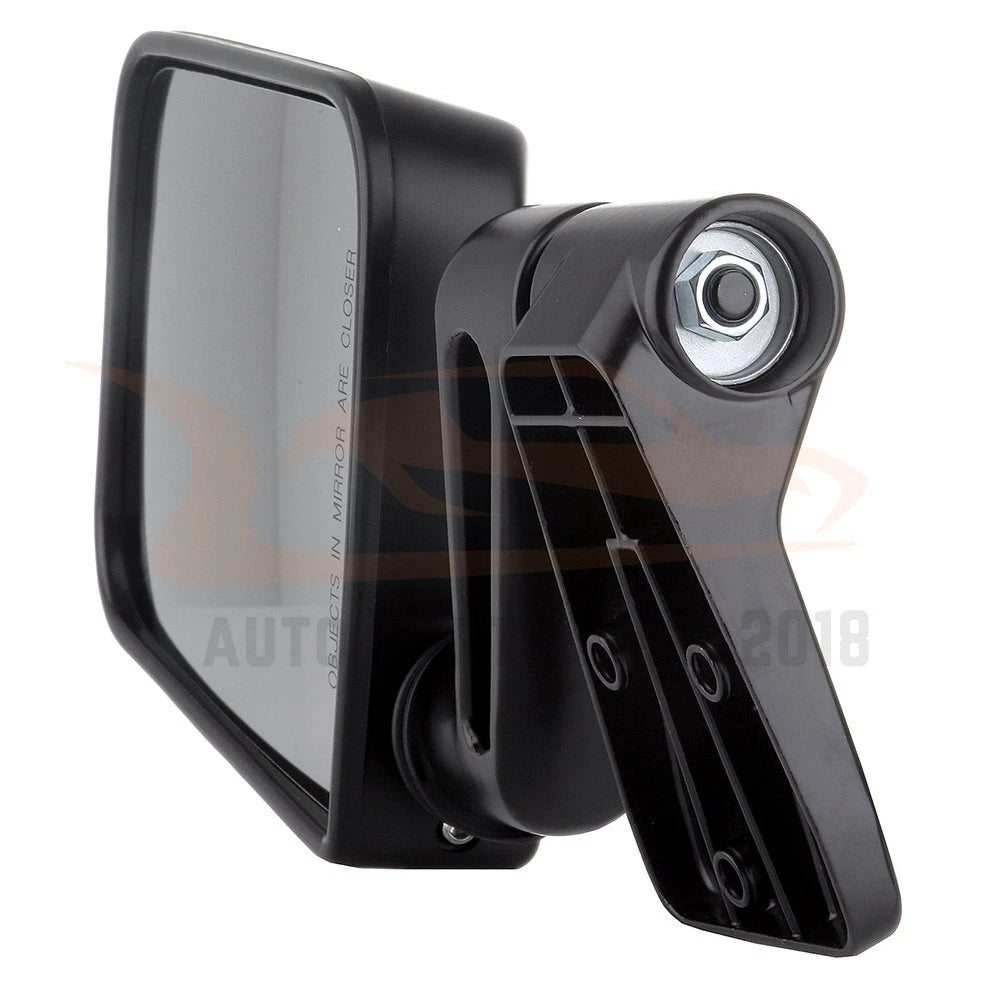 Right Side Folding Manual Black Mirror for Jeep Wrangler (1987-2002)