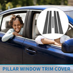 Set of 6 Door Pillar Window Trim for Toyota Camry (2002–2006) Carbon Fiber