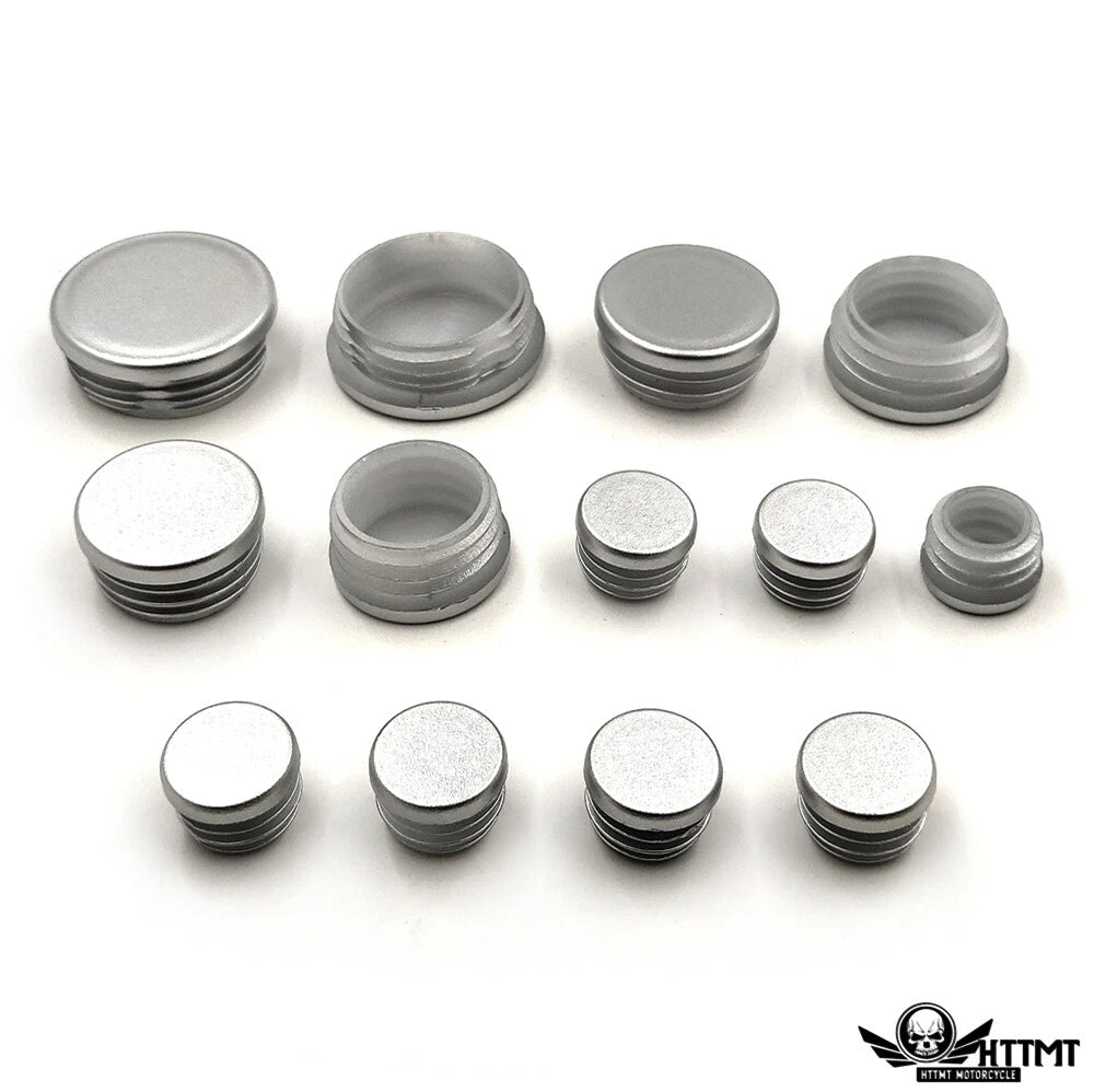 Set of 13 Silver Frame Plugs for BMW R 1200 GS LC Adventure (2014–2019)