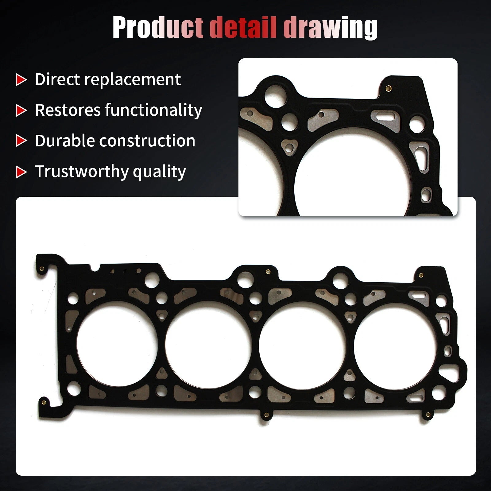 Cylinder Head Gasket Set for Ford F-150 F-250 Expedition (1997–2008)