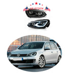 2X LED Projector Headlights for VW Golf 6 MK6 (2010–2014)