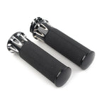 Black Handle Bar Hand Grips for Harley Sportster XL883 XL1200 (2004-2023)