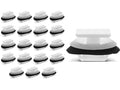 Set of 4 Rocker Panel Molding Retainer Clips for Mazda 6 (2003–2008) ZW131WV