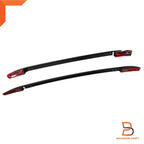 Matte Black Roof Rack Bar Rails for Ford Ranger PX, Mazda BT-50 (2011-2023)