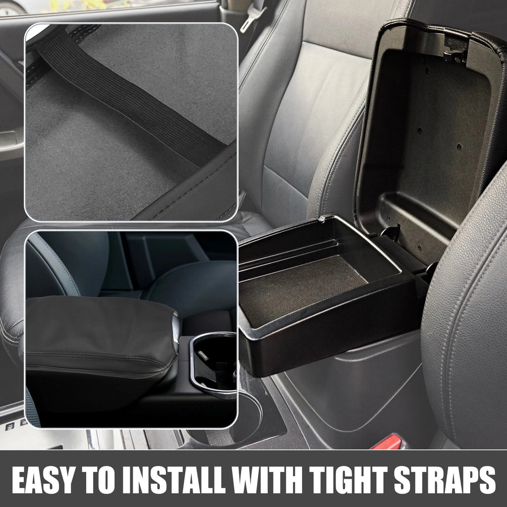 Center Console Armrest Cover Pad for Toyota Camry Hybrid (2012–2017) Black