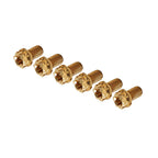 6pcs M8x35mm Titanium Torx Head Flange Screws for Motorcycle Bike