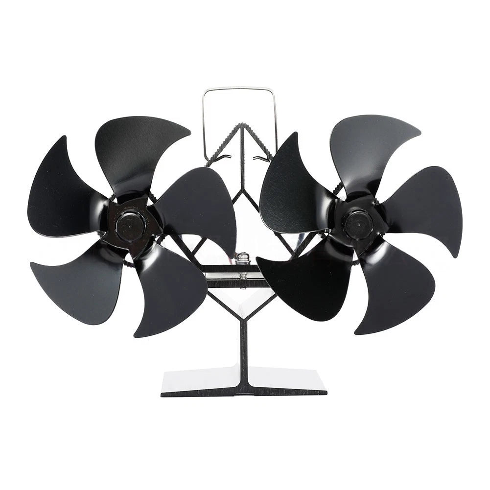 Magnetic Fireplace Fan for Wood Stove (No Electricity Needed)