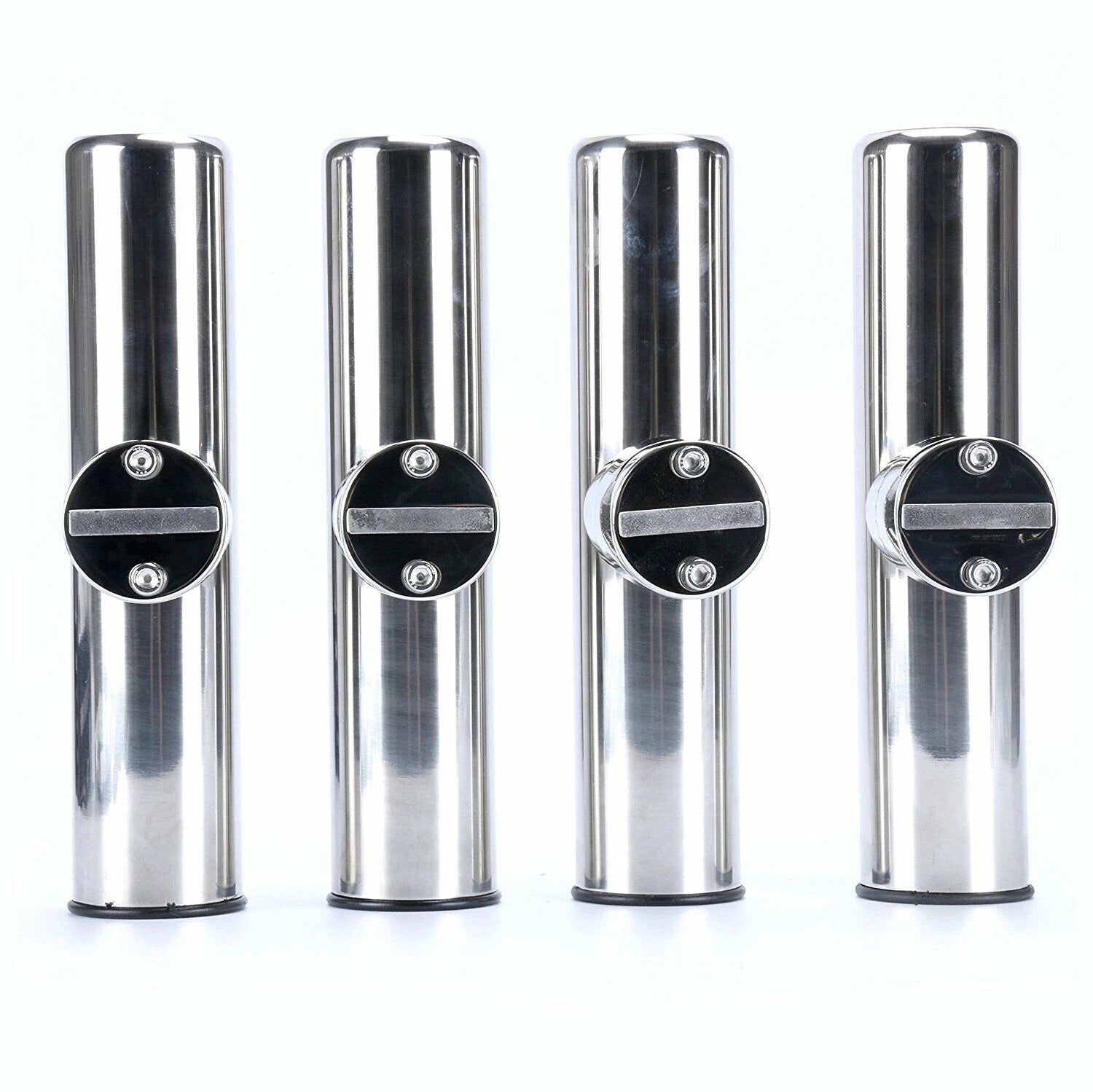 4X Adjustable Fishing Rod Holder for Rails 7/8" to 1" Stainless Steel