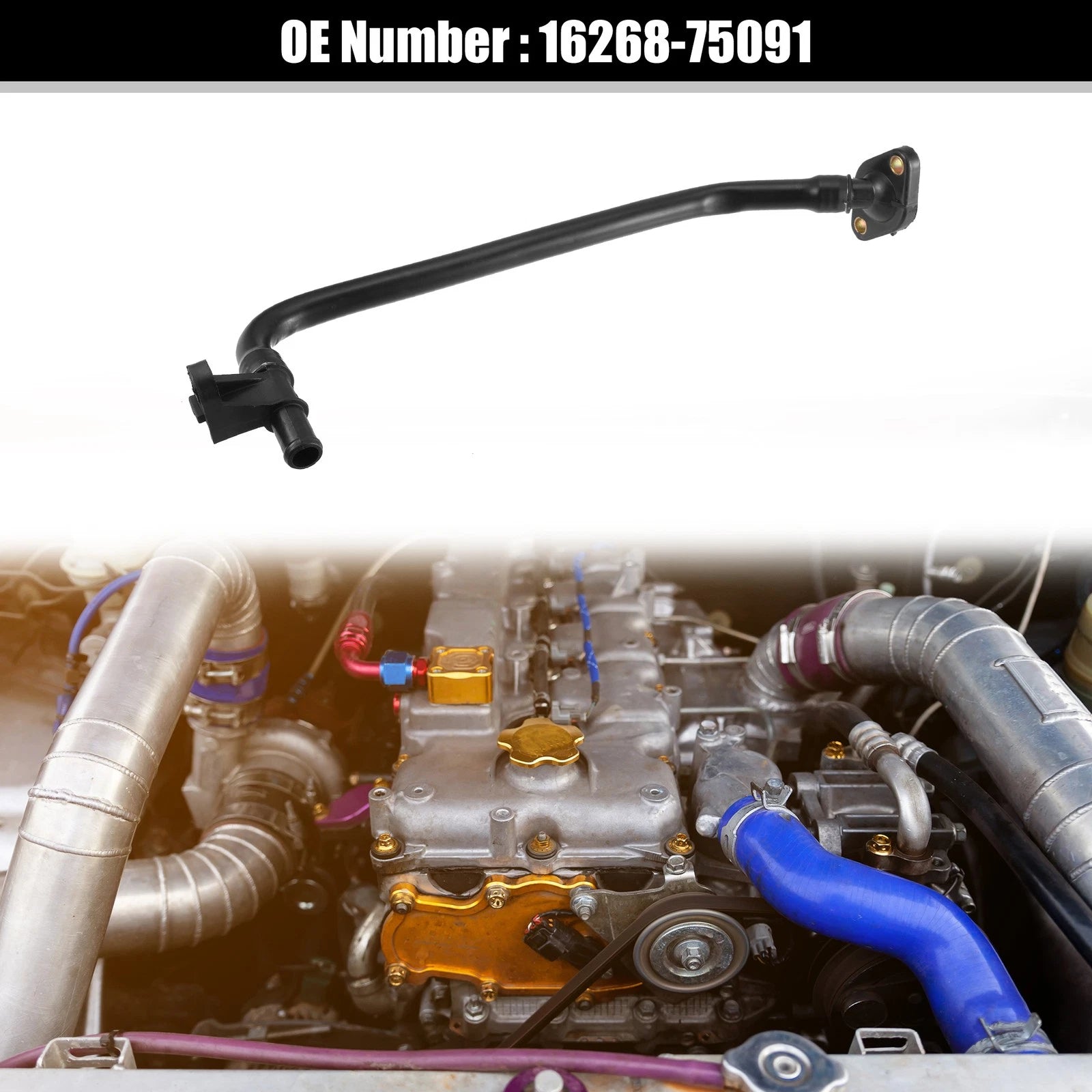 Radiator Coolant Hose 16268-75091 for Toyota Tacoma (2005–2011)