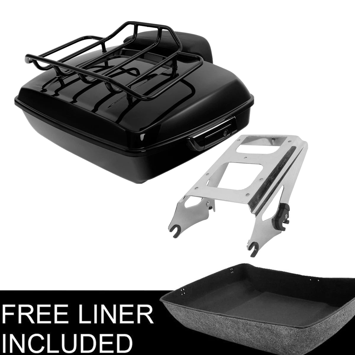 Trunk Pad Mount Rack for Harley Touring Street Road Glide (2009–2013)