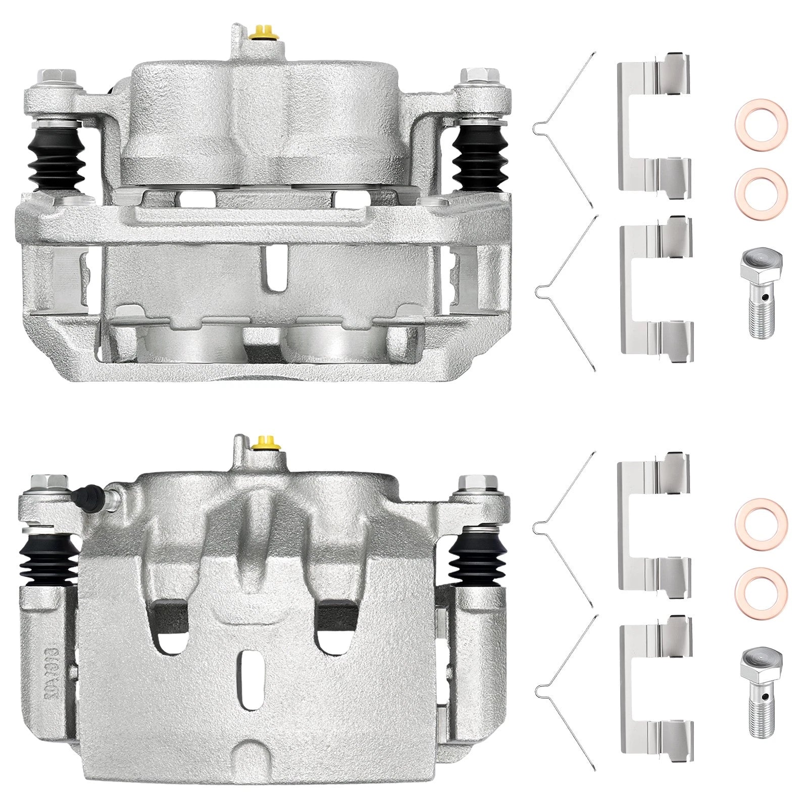 Pair Front Brake Calipers for Acura MDX (2014–2019) Honda Pilot Ridgeline