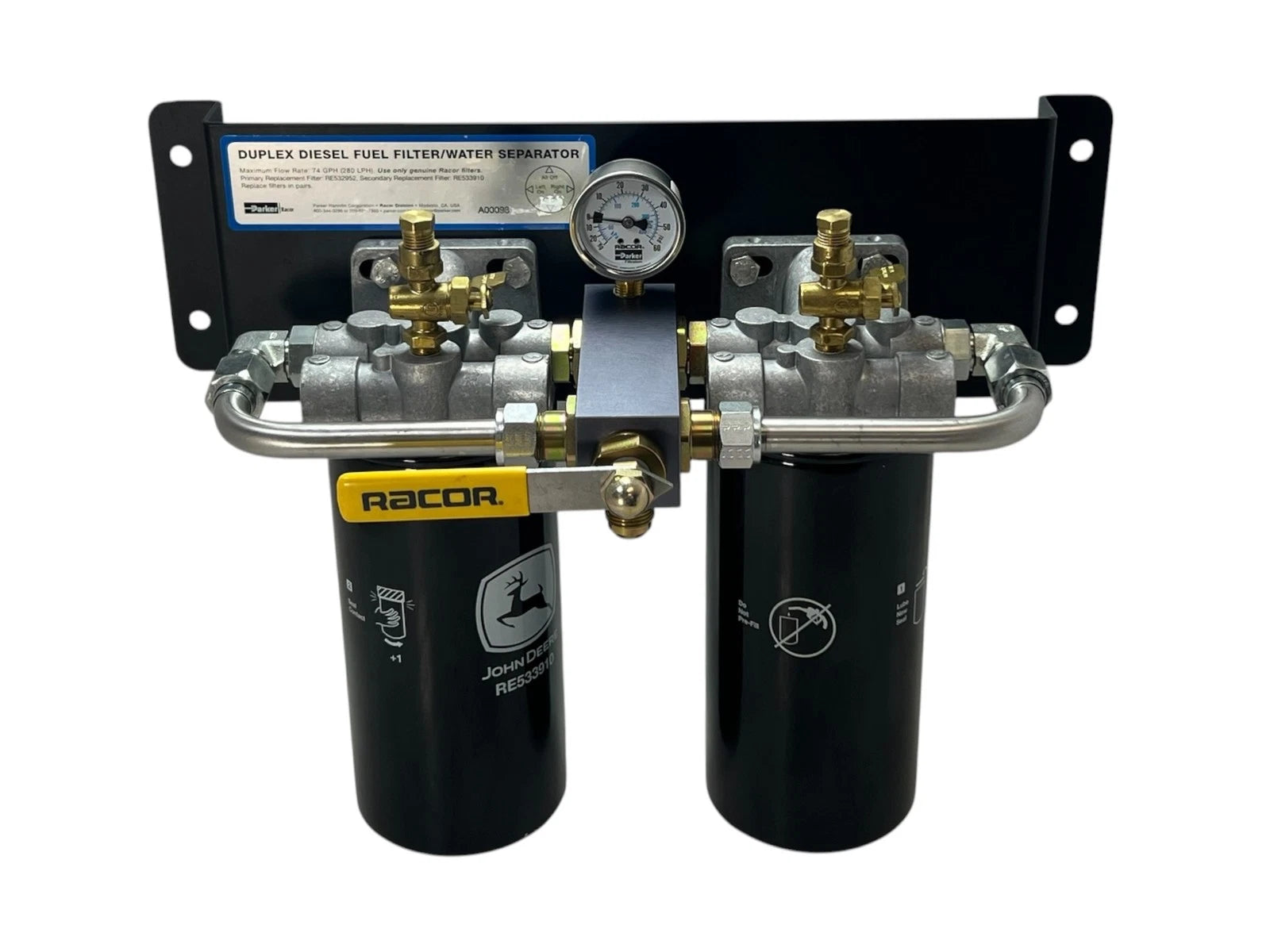 Dual Diesel Fuel Filter Water Separator for John Deere