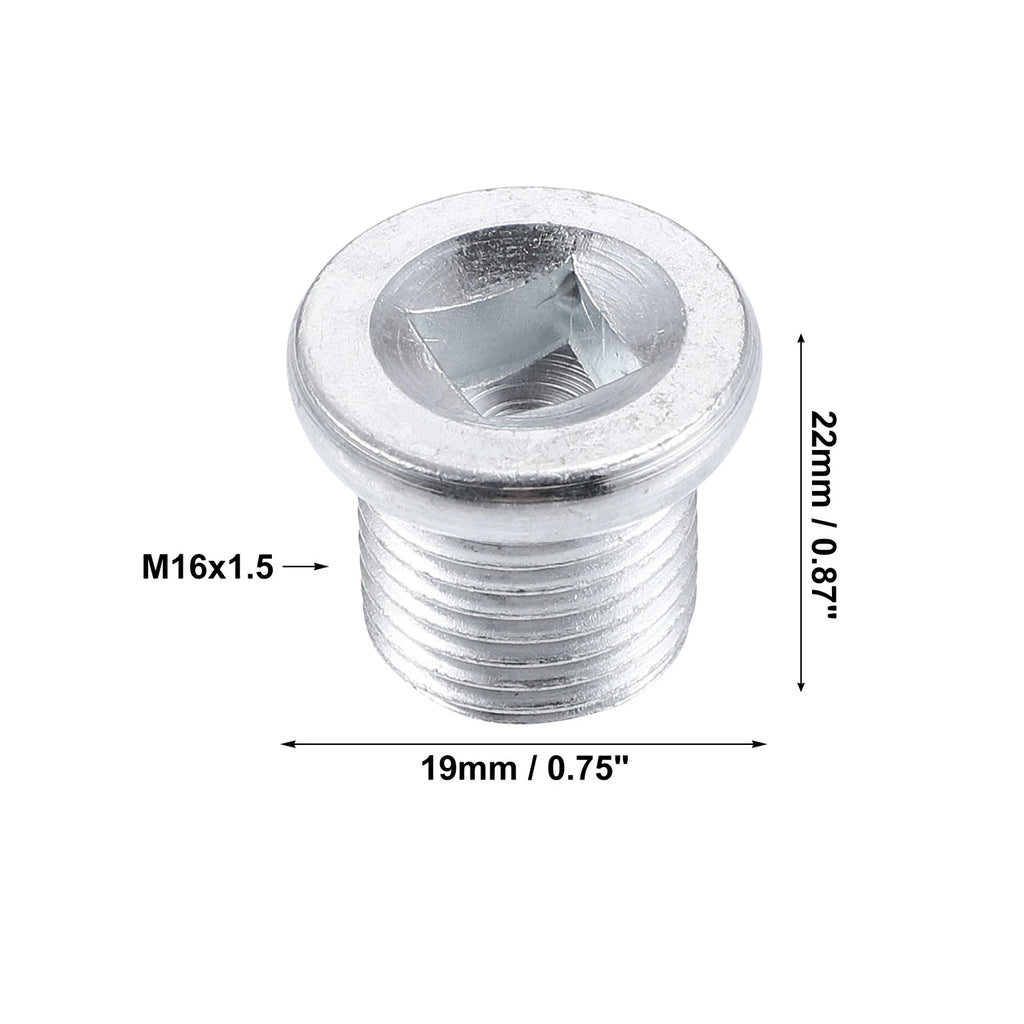 Set of 4 M16x1.5 Engine Oil Drain Plug Screws with Gasket for Nissan