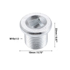 Set of 4 M16x1.5 Engine Oil Drain Plug Screws with Gasket for Nissan