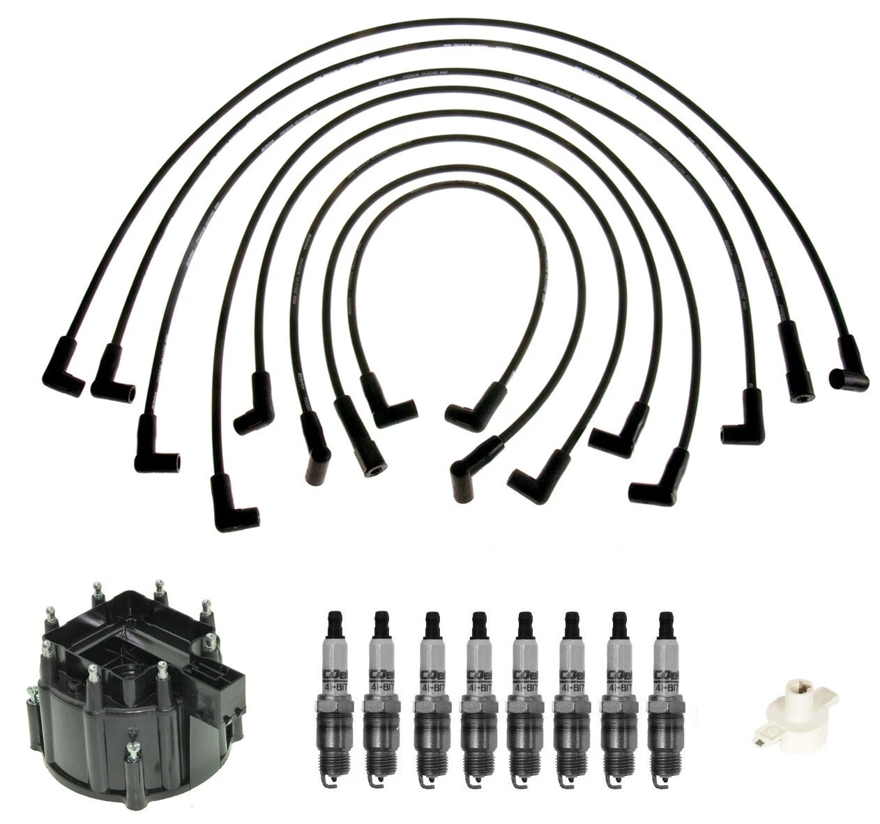 ACDelco Ignition Kit for GMC Buick Chevy (Includes Rotor, Cap, Wires, Plugs)
