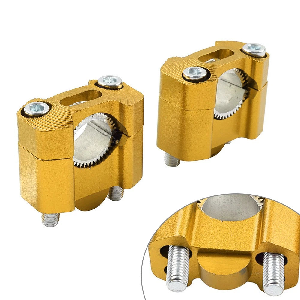 Handlebar Fat Bar Mount Clamps Risers Adaptor 7/8 to 1-1/8 for Dirt Pit Bike ATV
