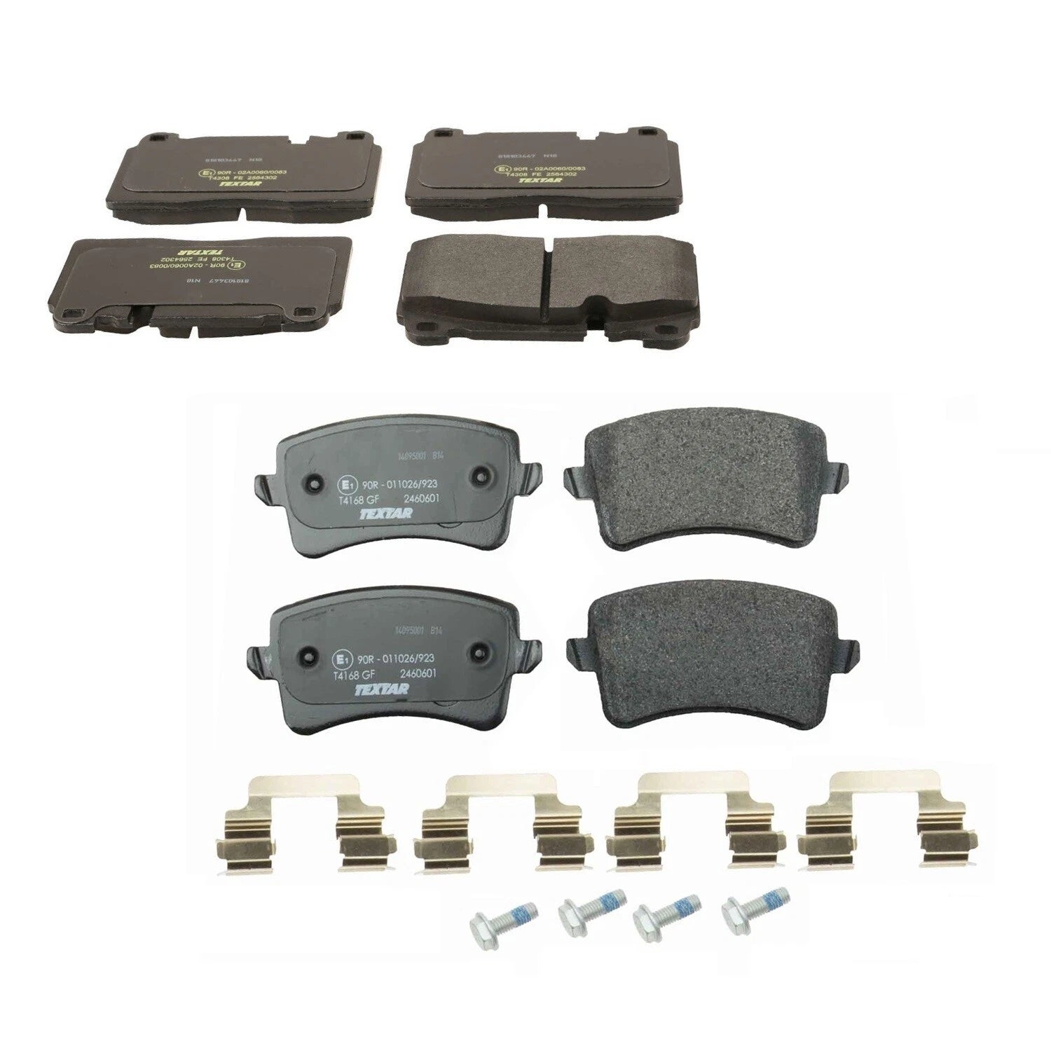 Set of 4 Textar Front and Rear Brake Pads for Audi Q5 (2013–2017)
