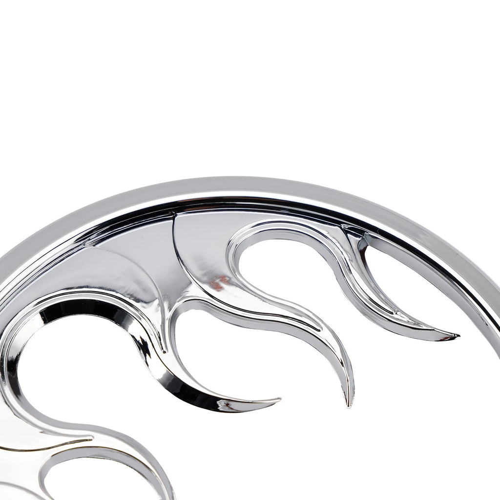 Flame Speaker Grills Accent Trim for Electra Glide Ultra Classic (Chrome)