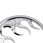 Flame Speaker Grills Accent Trim for Electra Glide Ultra Classic (Chrome)