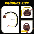2X HB4/9006 Bulbs Wire Harness Extension Pigtail Connector Plug 15 inch