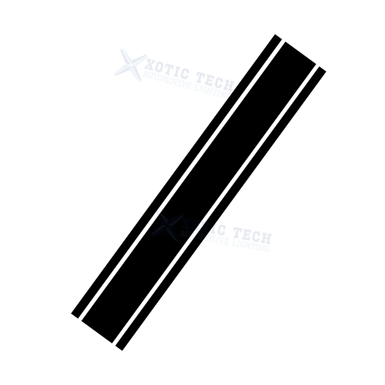 KK Black Vinyl Front Hood Bumper Fender Trunk Stripe Sticker Decal (2010-2020)