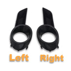 2 x Pair Front Fog Lights Covers Bezels Black for Toyota Highlander (2008–2010)