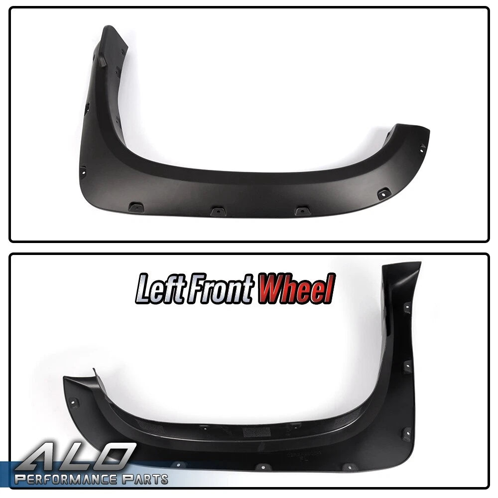 Set of 4 Pocket Rivet Wheel Fender Flares for Toyota Tundra (2014–2021)
