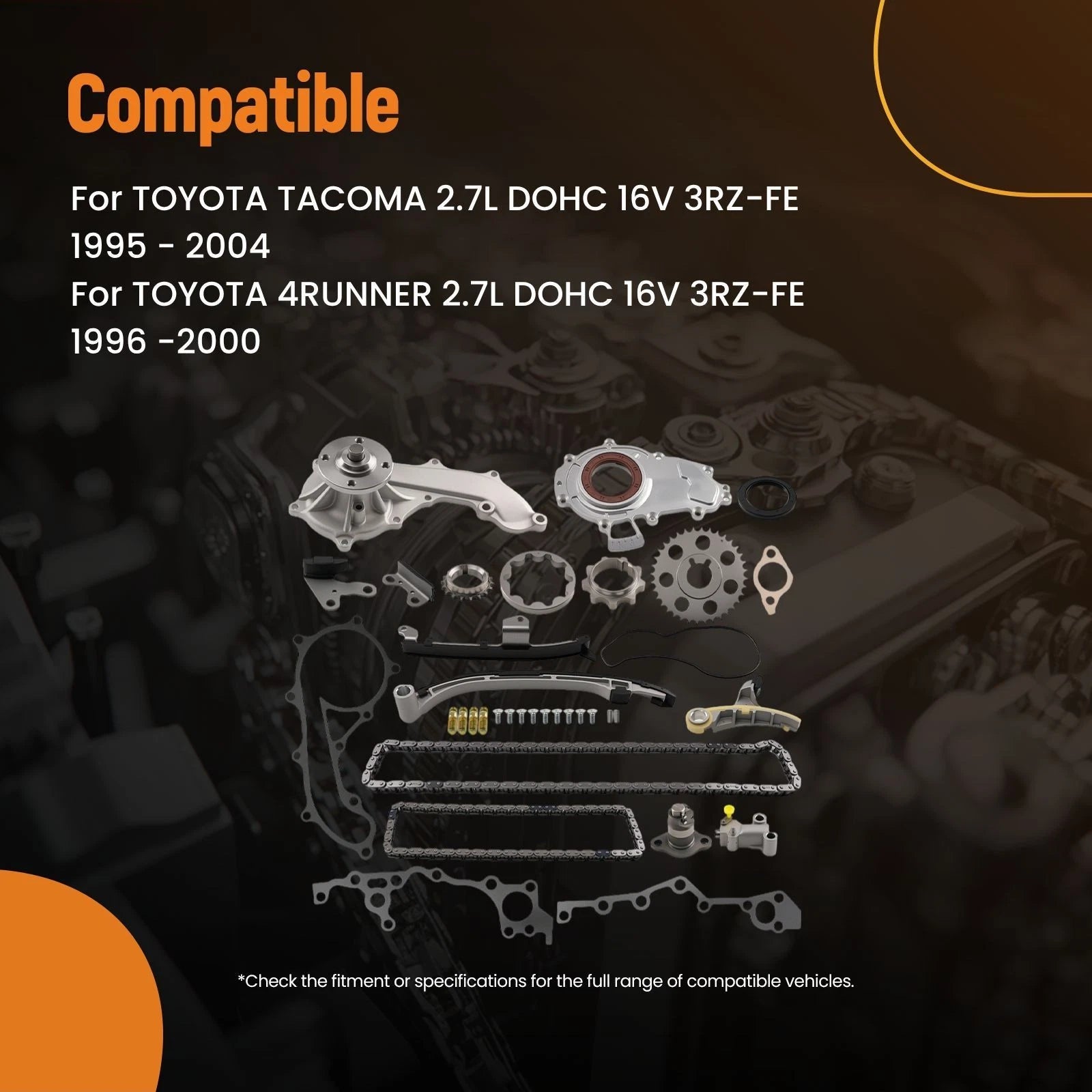 Timing Chain Kit for Toyota 4Runner 2.7L DOHC (1996–2000)