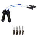NGK Wire Set & Denso Iridium Spark Plugs for Mazda Protege 1999