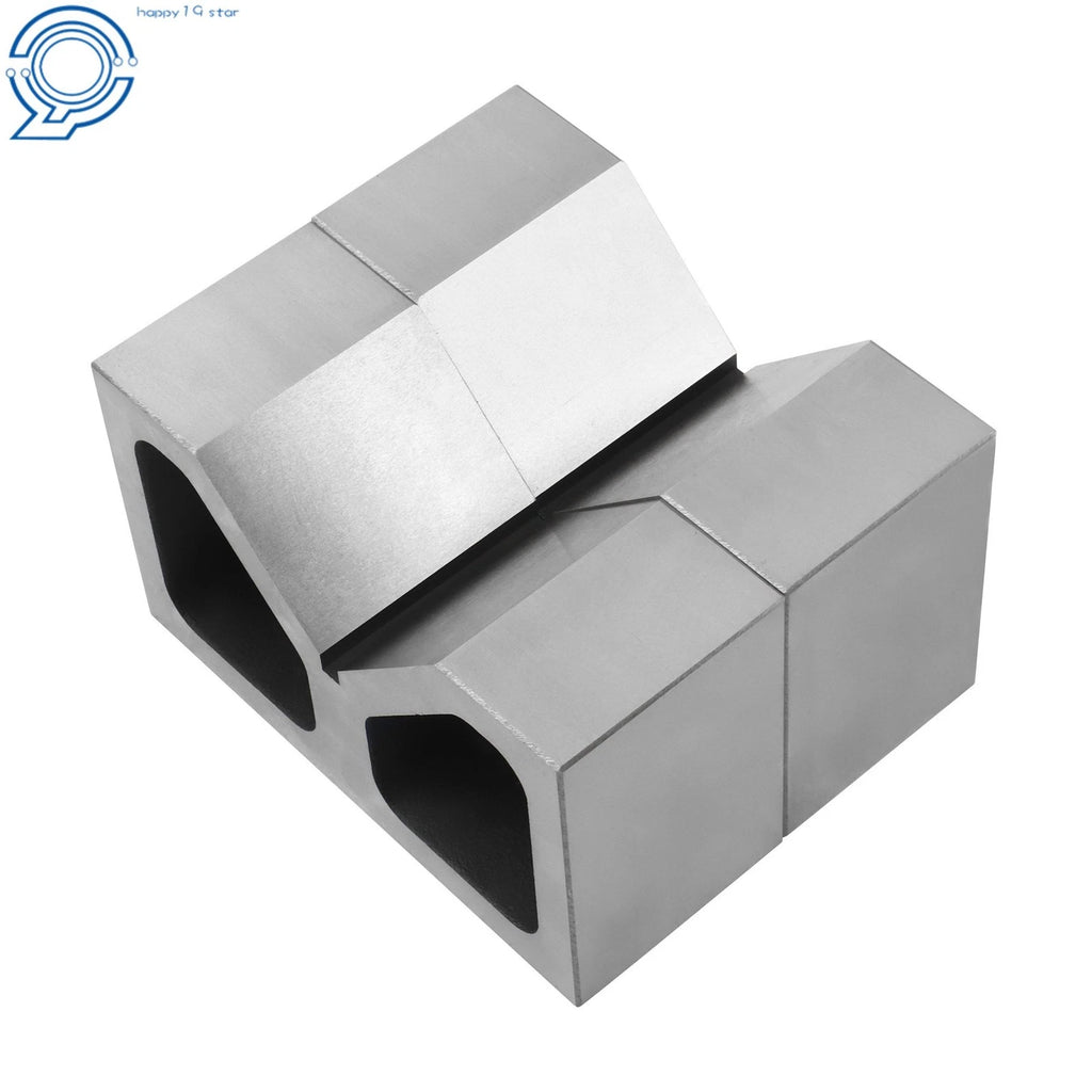 Set of 2 Cast Iron V-Blocks for Precision Machining Tools