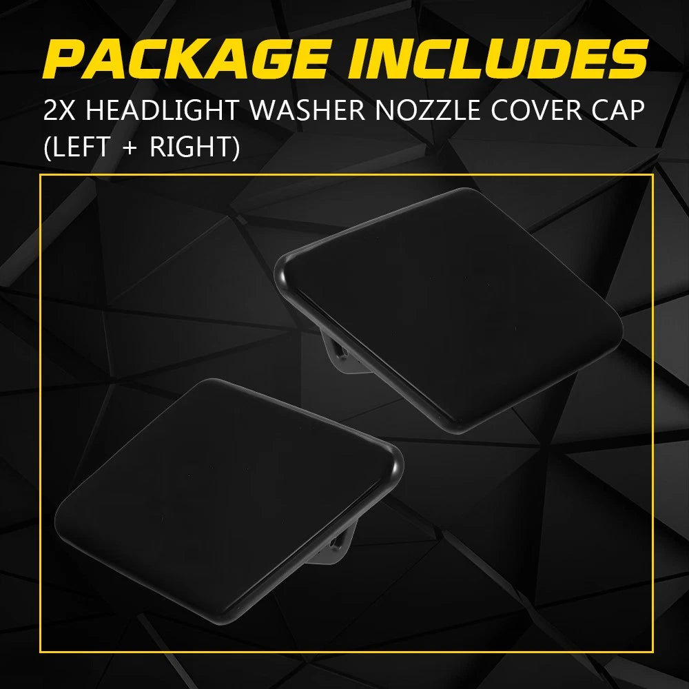 Set of 2 Front Bumper Headlight Washer Cover Caps for BMW 325i 328i 330i 335i (2006–2008)