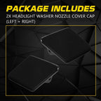 Set of 2 Front Bumper Headlight Washer Cover Caps for BMW 325i 328i 330i 335i (2006–2008)