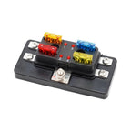 4 Way Marine Fuse Box Holder for Car Boat Electrical System Wiring