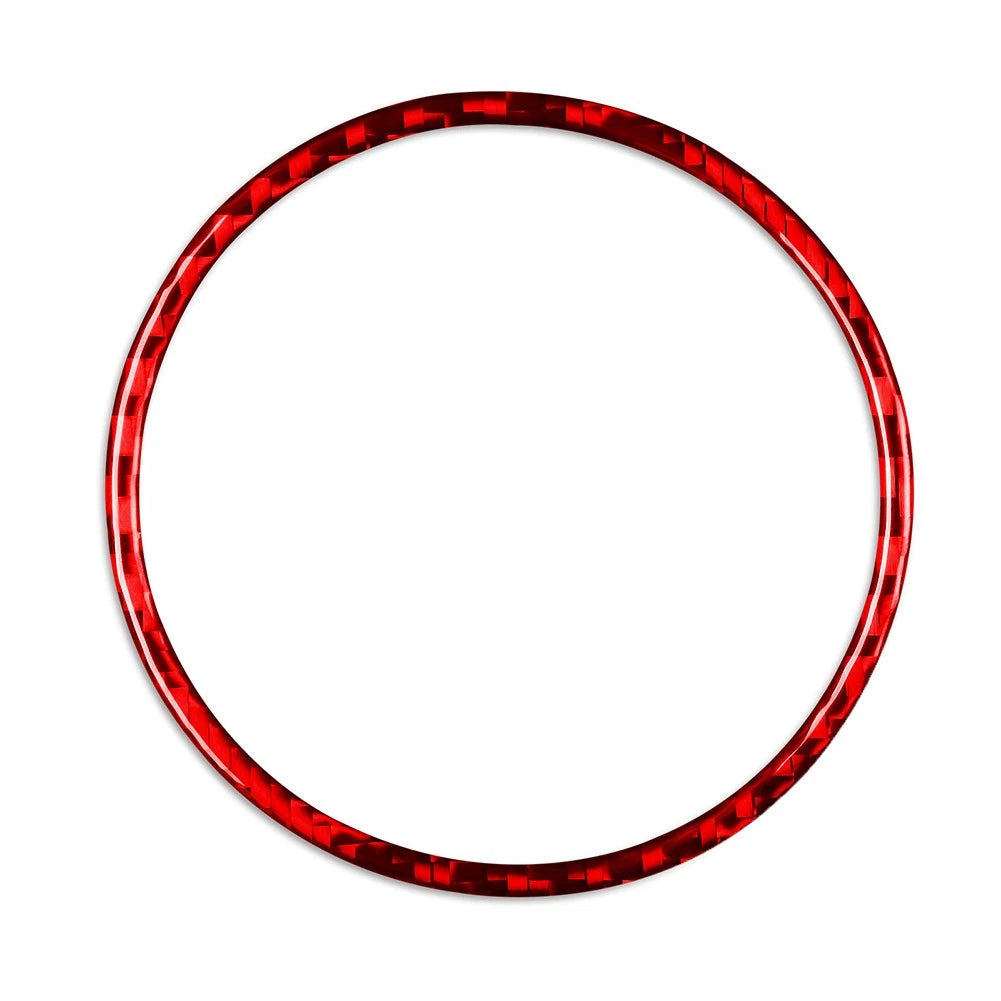Interior Front Emblem Badge Trim for Alfa Romeo Giulia (2017–2023) Red