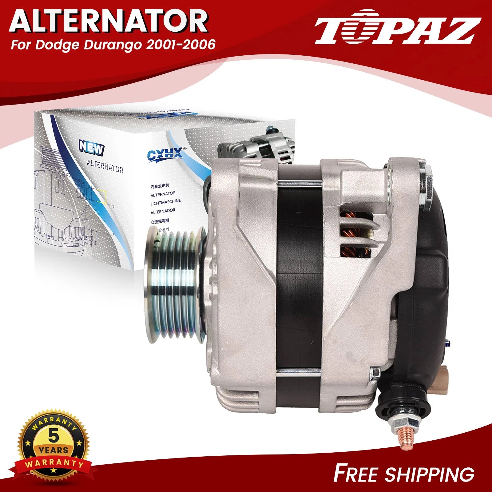 Alternator for Dodge Durango, Jeep Grand Cherokee (2000–2009)